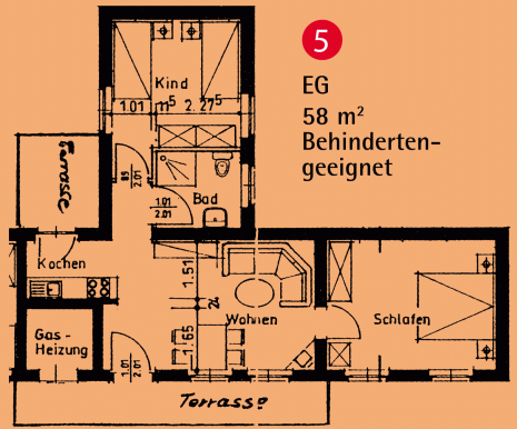 Grundriss Appartement 5